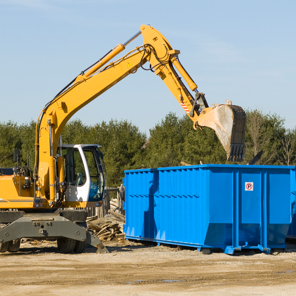 what size residential dumpster rentals are available in Dickerson Run Pennsylvania